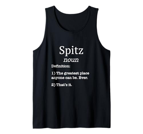 Spitz Souvenirs / Spitz Ski Resort / Divertida definición falsa Camiseta sin Mangas