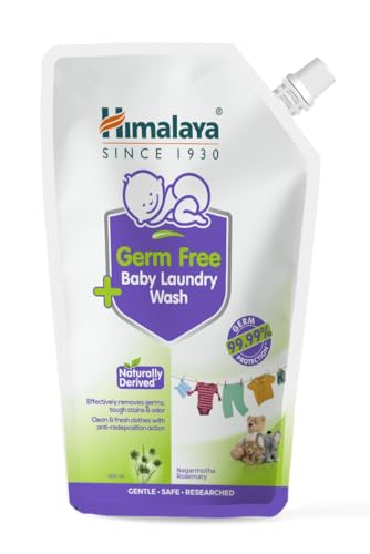 Image of Himalaya Germ Free Baby Laundry Detergent with Plant Based Cleansers & Biodegradable Ingredients (Pouch, 500 ML)
