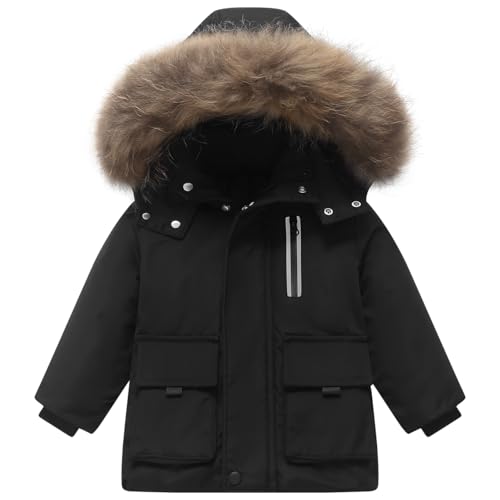 Baby Boys Winter Puffer Jacket Toddler Girl With Hood Coat Kid Thick Outerwear