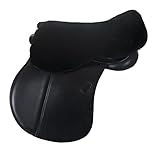 Engel Reitsport | Sattelsitzbezug Sattelauflage echtes Merino Lammfell SABEZ1-M-SCH für englische...