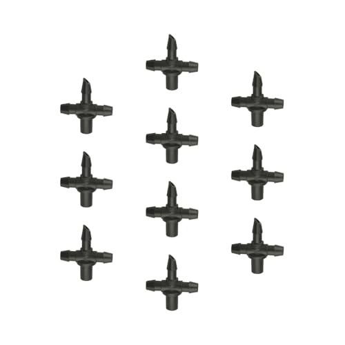 Rain Bird BT25/10PS Drip Irrigation Universal 1/4" Barbed Tee Fitting, Fits of 1/4" Drip Tubing, 10-Pack