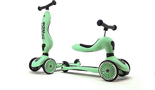 Image of Scoot & Ride 2-in-1 Ride-On & Stand Kids Scooter, Ages 1 to 5, Highwaykick 1, Kiwi