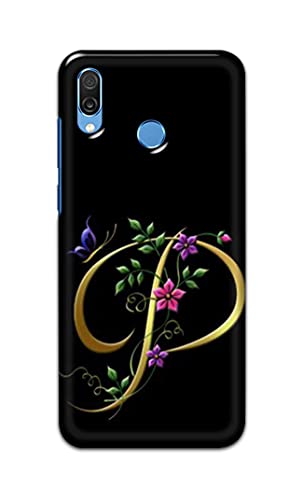 Image of Printed Hard Back Cover Case for Honor Play Back Cover (Alphabet P) -1803