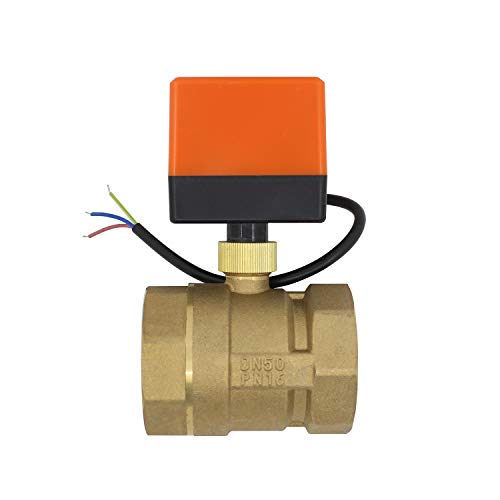 Valvula motorizada 2 vias electrovalvula motorizada 220v normalmente cerrado 1/2 3/4 1 1-1/4 1-1/2 2 pulgada (2 pulgada DN50)