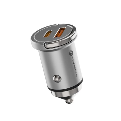 FORCELL Cargador de coche USB C Carga rápida USB A QC 3.0 PD20W