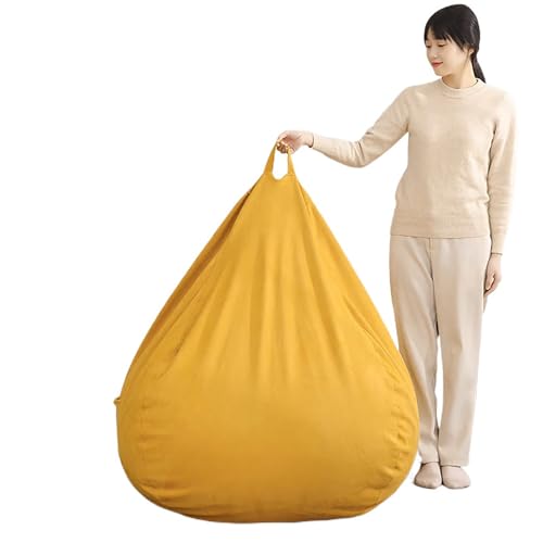 Puf gigante con bolsillo, cómoda silla decorativa para sala de estar, dormitorio, oficina, puf suave relleno para relajación, muebles de salón acogedores - imagen 7