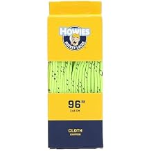 Howies Hockey Colored Cloth Skate Laces - Multiple Color and Size Options 72"-120" Durable Laces for Hockey & Figure Skating