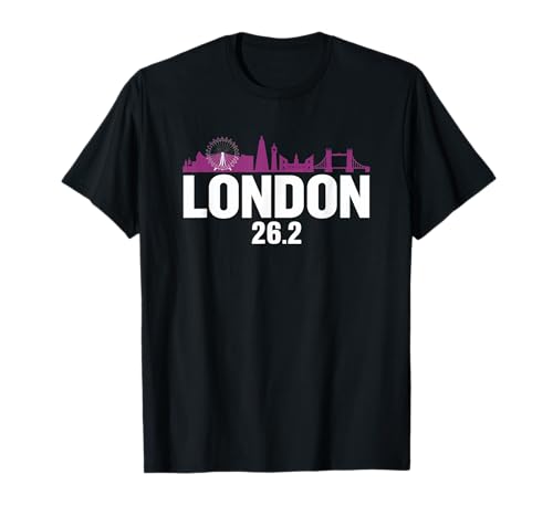Marathon LONDON 2025 para los amantes del maratón, maratón 26.2 Camiseta