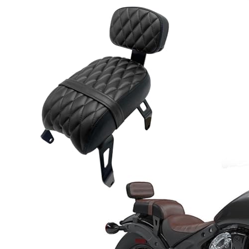 Dossier arrière amovible haut de gamme et siège passager moto Bobber