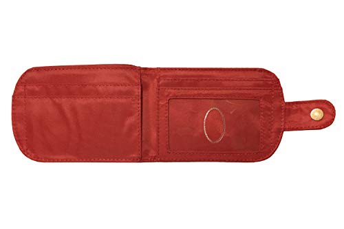 Big Skinny Women's Taxicat Bi-fold Wallet, Lipstick Red3