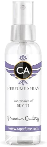 CA Perfume Eco Refill Impression of Sky 11 For Women & Men Genderless Fragrance Eau de Parfum Spray Refillable Bottle 2 Fl Oz/60ml-X1