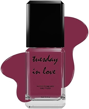 Halal Nail Polish by Tuesday in Love | WUDU & Ablution Permissible Vegan Nail Polish | Oxygen & Water Permeable | Fast Drying Breathable Nail Polish - Non-Toxic & Cruelty-Free | ISNA Canada Certified (Forever Yours)