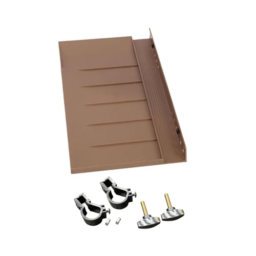 Wswqop Bandeja para Caballete, Extraíble, Bandeja de Almacenamiento para Materiales de Pintura, Fácil de Limpiar, Reutilizable, Apta para Uso Doméstico, MARRÓN