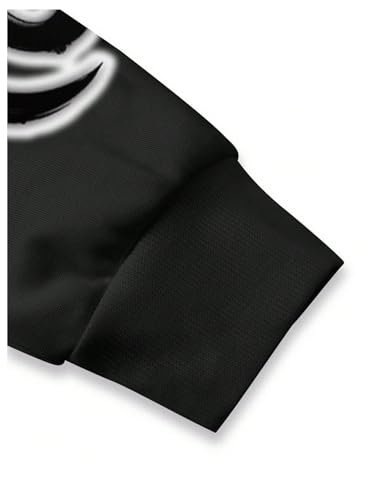 WDIRARA Men's Cartoon Graphic Hoodie Letter Print Long Sleeve Oversized Sweatshirt Hooded Pullovers Top4