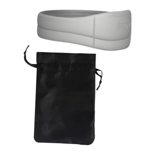 Ｚｉａｌｏｆｉ Cinta Rotuliana Soporte para Rótula Banda de Apoyo Correa Deportiva Estabilizador Patelar de Silicona Suave con Bolsa Práctica Adecuada para Baloncest, 2 Piezas Gris Claro