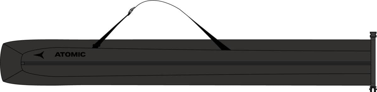 Bolsa de esquí Atomic negro de 205 cm para transporte y protección 3