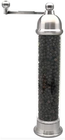 All Splendid Greece Pepper Salt Grinder- Greek Pepper Salt Mills Stainless Steel with Acrylic-Silver