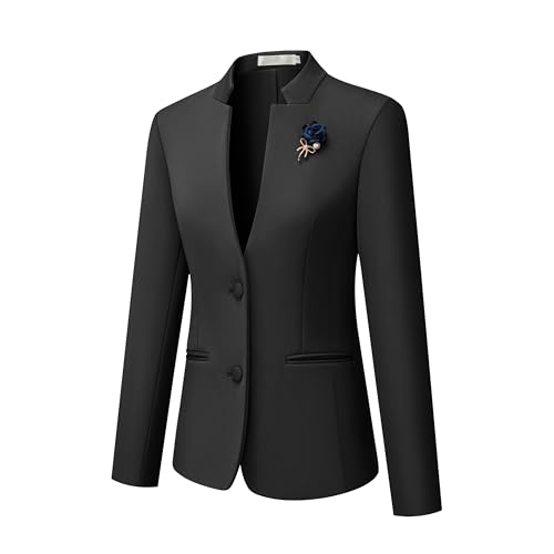 Women's 2 Piece Suit Skirt Set Business Office Work Blazer Jackets and Pencil Skirt with Slit3