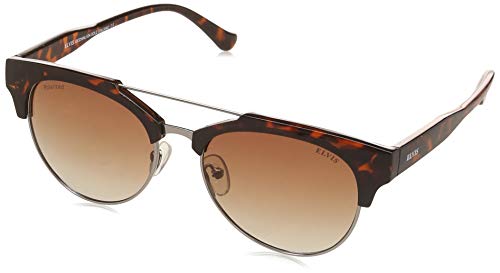 Image of ELVIS Gradient Browline /Clubmaster Unisex Sunglasses - (ELS142 C171|53|Brown Color Lens)