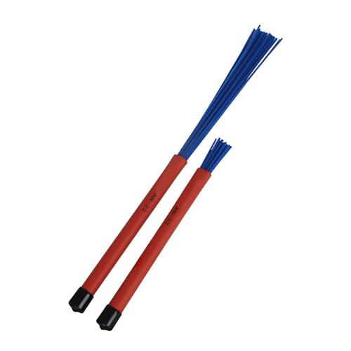 2PCSパーカッションブラシプロフェッショナルスチールワイヤーブラシワイヤードラムスティックスネアジャズプロフェッショナルドラムブラシ