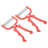 Mipcase Gesichtshaarentferner für Frauen Manueller Feder Epilierer Tragbarer Metall Haarentfernungsrasierer für Gesicht Kinn und Oberlippe