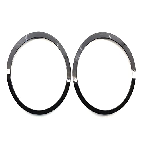 Bacar 1 Pair Glossy Black Head Light Trim Ring for MINI COOPER R55 R56 R57 R58 R59 51137149905 51137149906