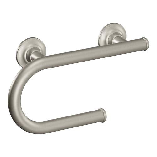 Moen Brushed Nickel Bathroom Safety 8-Inch Wall Mounted Grab Bar