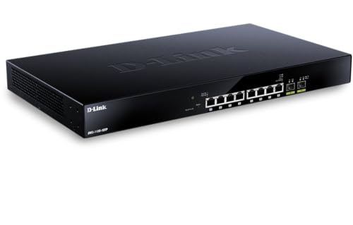 Image of D-Link 8-Port Multi-Gigabit Ethernet Smart Managed PoE Switch with 2 10GbE SFP+ Ports - (DMS-1100-10TP)