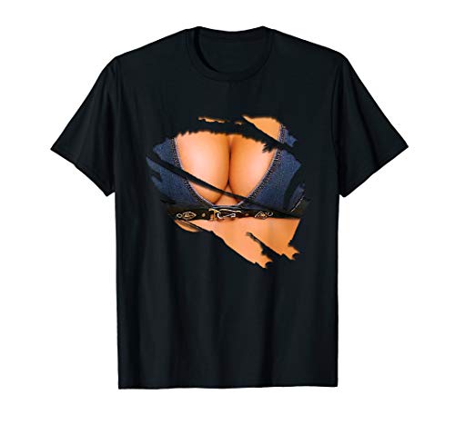 Funny Fake bikini body and boobs costume T-Shirt