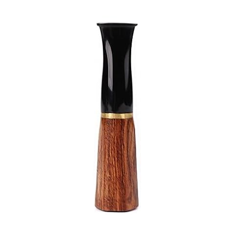 HEYSONG Rhombic Wooden Cigar Tip Holder 9mm Filter Short Cigar Mouthpiece (BE0151-30) Cover