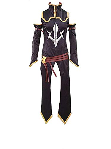 Yunbei Code Geass C.C Cosplay Costume Black Battle Suit (Female-S, Black)