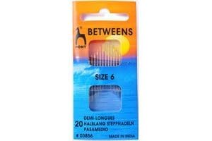 Pony Certain Stitch Needles: Size 6 Gold Eye