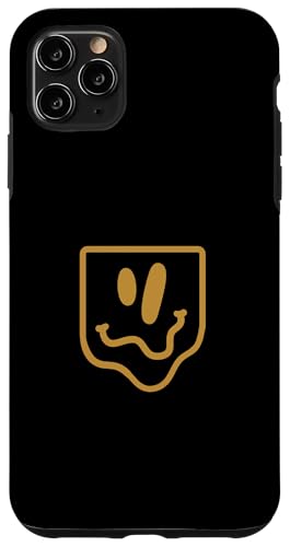 ブラウン 波状 スクエアフェイス ブラウン グラフィック スマホケース iPhone 11 Pro Max 用