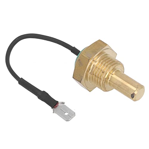Haofy Sensor de Temperatura del Agua de Excavadora 129107-44901 Latón Fácil Instalación Rendimiento Estable para Accesorios de Excavadora