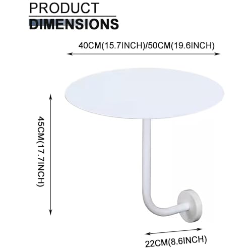Mesa de centro de pared estable con base de acero inoxidable de alta gama 4