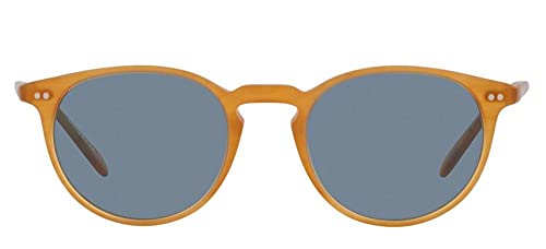 Oliver Peoples Riley Sun Semi Matte Amber Tortoise w/Cobalto Lens 49-20-150mm 5004SU 49 1699562