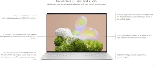Image of Dell XPS 13 9350, Intel Core Ultra 7-258V Series 2, 32GB RAM, 1TB SSD, OLED 3K 400nits 13.4 inch /34.03cm, 60Hz, Touchscreen, Windows 11, Platinum, 1.18Kg, Backlit KB, Intel Arc Graphics, AI Powered Laptop