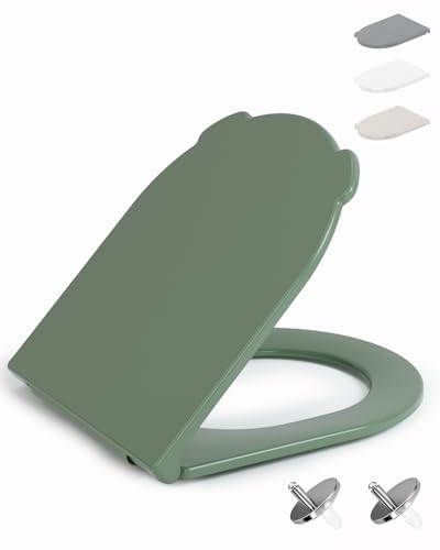 HySail Abattant WC avec Frein de Chute –Poignée Hygiénique et Facile à Utiliser, Durable, Écologique, Abattant Wc Clipsable pour un Nettoyage Facile,...