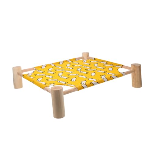 ARTSEWPLY ポータブルペットベッド フレーム 通気性 犬 猫用 ハンモックベッド 四季対応 コンパクト収納