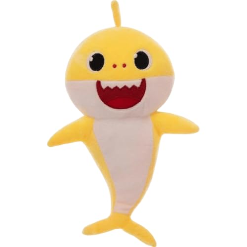 LGWJHCY Peluche de tiburón, muñeca de peluche mullida, lindo tiburón, peluche de tiburón, muñeca súper suave para niños, niñas, cumpleaños adorable (amarillo) LGWJHCY Peluche de tiburón, muñeca de peluche mullida, lindo tiburón, peluche de tiburón, muñeca súper suave para niños, niñas, cumpleaños adorable (amarillo)