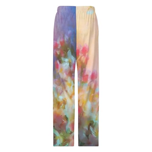 Pantalon de pyjama femme fleurs S : la solution confort pour des nuits paisibles avec poches - 5