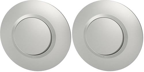 Interrupteur Legrand dooxie va-et-vient 10AX alu plaque ronde lot de 2