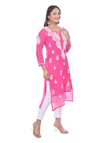 Image of Women Georgette Straight Kurti