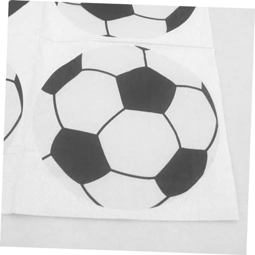 FOMIYES 240 Peças guardanapos de papel decorativos Festa temática de futebol Decoração de festa de f