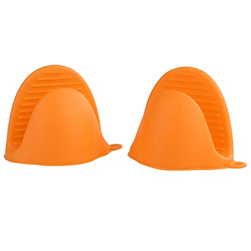 Paskyee - Juego de 2 Manoplas de Cocina de Silicona Resistente al Calor para Horno, Mini Guantes de Cocina, empuñaduras para Horno Cover