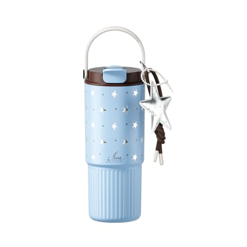 Sidagar 750ml ���� �ۉ��ۗ�^���u���[ �X�e�����X�� �ė��p�\ �R��Ȃ� �E�H�[�^�[�{�g�� �X�g���b�v�t�� ���s�p �|�[�^�u���R�[�q�[�J�b�v Dreamy Star
