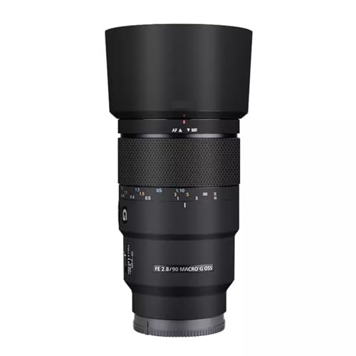 Film vinyle anti-rayures Sony FE 90mm F2.8 Macro G OSS noir mat protection objectif