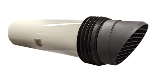 Swiftair 100mm High Rise Duct Round Cowled Through Wall Duct Vent Kit White Brown Cotswold Black Terracotta Brick (Grey)