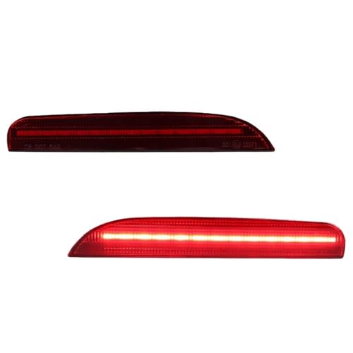 Troisième feu stop LED rouge et réflecteurs arrière pour Fiat 500 de 2012 à 2017