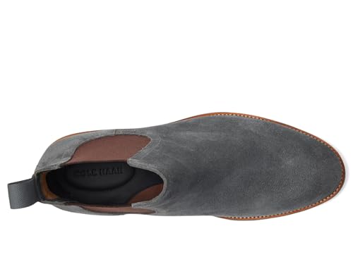 Cole Haan Cole Haan Mens Berkshire Lug Chelsea Boot, Turbulence Suede/Natural Water Resistant, 9.5-M US